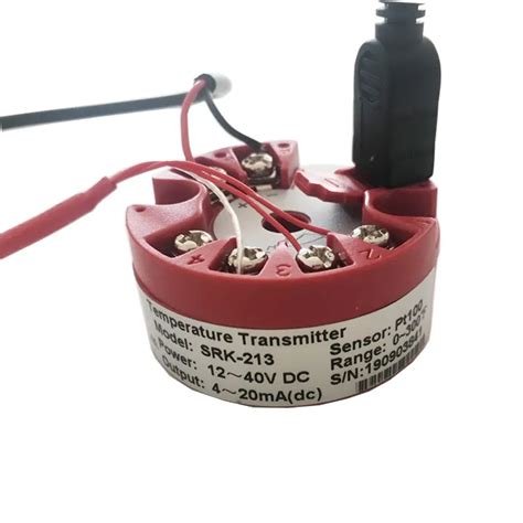 Transmetteur de température Programmable convertisseur PT100 à 4 20mA