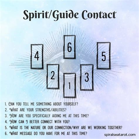 Spirit Guides Beyond Spiral Sea Tarot Tarot Reading Spreads