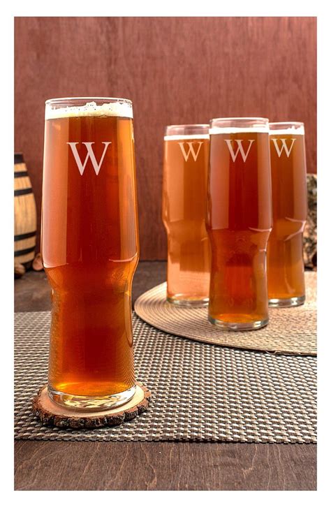 Cathys Concepts Monogram Pilsners Set Of 4 Nordstrom Pilsner