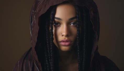 Premium Photo A Woman With Braids On Her Head