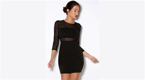 "Get the perfect black mesh dress for your next party!"