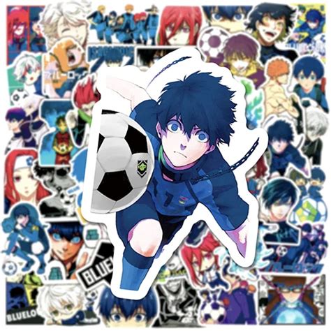 50Pcs Japanese Anime Bluelock Stickers Wholesale Stickers