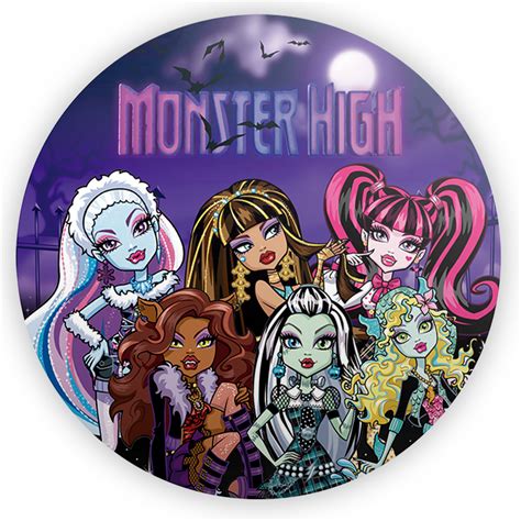 Painel Redondo Monster High Sublimado 3D Sublistamps Sublimação