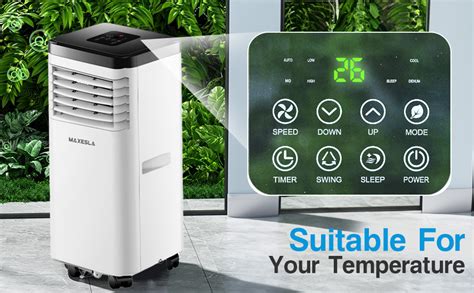 Maxesla Portable Air Conditioner Btu In Air Conditioning Unit