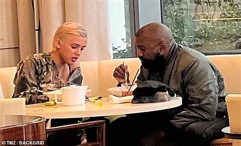 Kanye West Enjoys A Cosy Meal Out With A Mystery Blonde At A Lavish