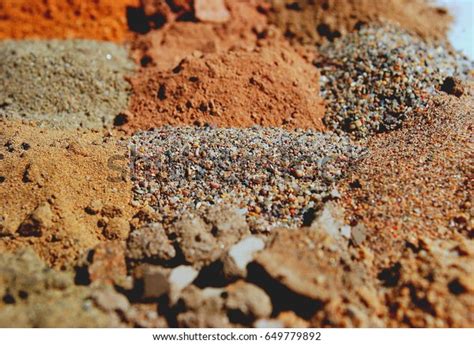 Texture Arid Soil Types Samples Stock Photo (Edit Now) 649779892