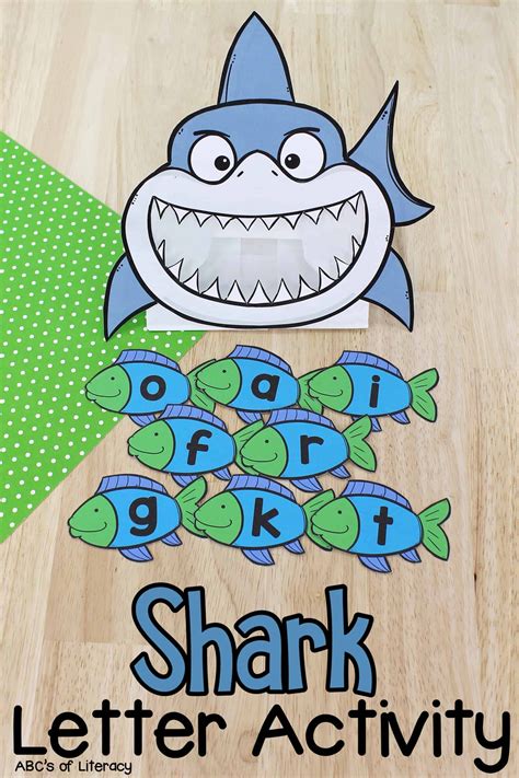 This Free Printable Shark Letter Recognition Activity Is A Fun Way For