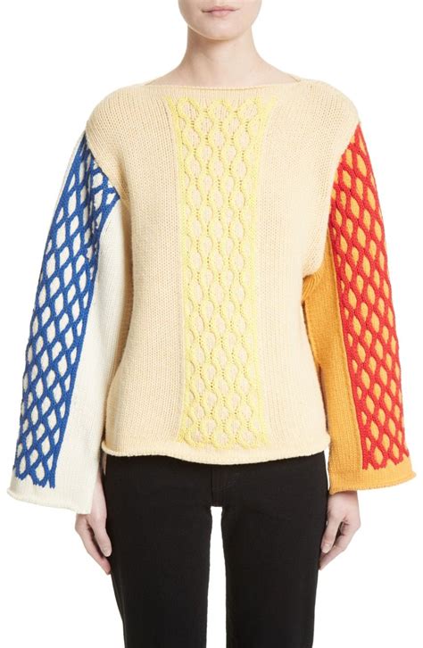 Main Image Jwanderson Multicolor Cable Knit Sweater Multicolor