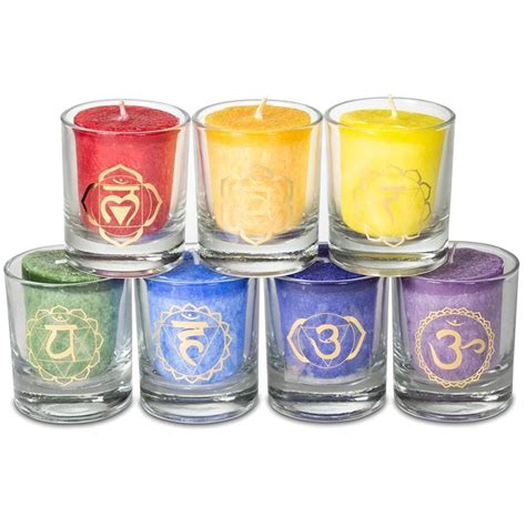 Set 7 Scented Votive Chakra Candles