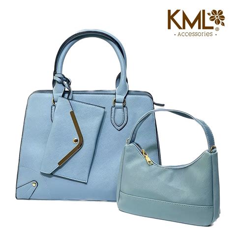 CARTERA 3 PIEZAS EJECUTIVA FABULOSA CELESTE KML ACCESORIOS