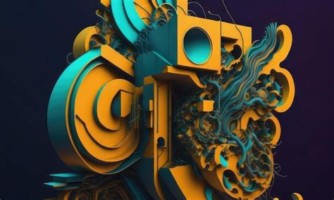 Premium AI Image | Funky art abstract
