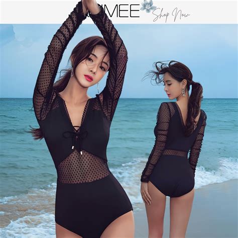 KKimee若隱若現深V蕾絲SG51超修身性感連身泳衣 遊泳衣 BIKINI 溫泉 蝦皮購物