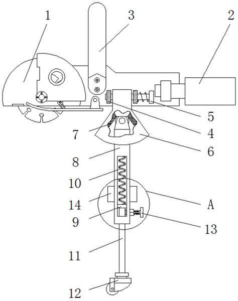 一种建筑施工使用的室内水电开槽机的制作方法