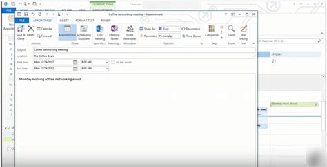 Creating an appointment and a reminder in outlook 2013 Outlook Support ...
