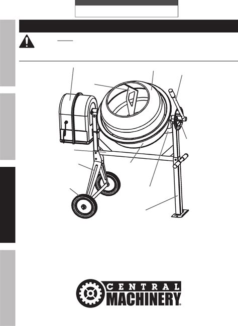 Harbor Freight 3 1 2 Cubic Ft Cement Mixer Product Manual