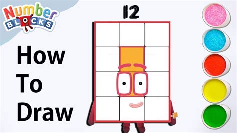 How To Draw The Numberblocks Draw Color Numberblocks Learn To