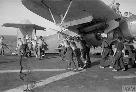 With Hms Indomitable August 1944 On Board The Aircraft Carrier