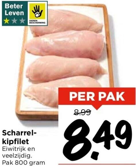 Scharrel Kipfilet Gram Aanbieding Bij Vomar Voordeelmarkt