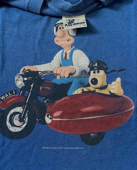 VINTAGE 80s WALLACE GROMIT Men S Fashion Tops Sets Tshirts