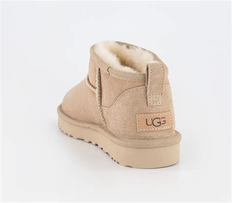 Ugg Classic Ultra Mini Boots Sand Womens Ankle Boots