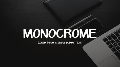 MONOCROME Font : Download Free for Desktop & Webfont