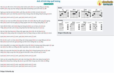 Chord Anh về tình đẹp quê hương tab song lyric sheet guitar