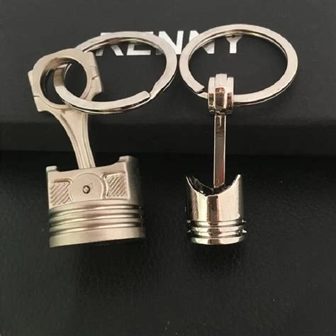 TOYIKIE 5X Piston Keychain Hot Sale Creative Accessories Polished