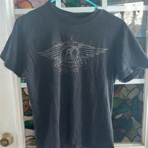 Tops | Vintage 206 Aerosmith Rag Doll Merchandise Wings Black Tshirt ...