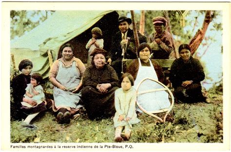 MONTAGNAIS (Innu) Family, Pte-Bleue reservation (Mashteuiatsh), Québec ...