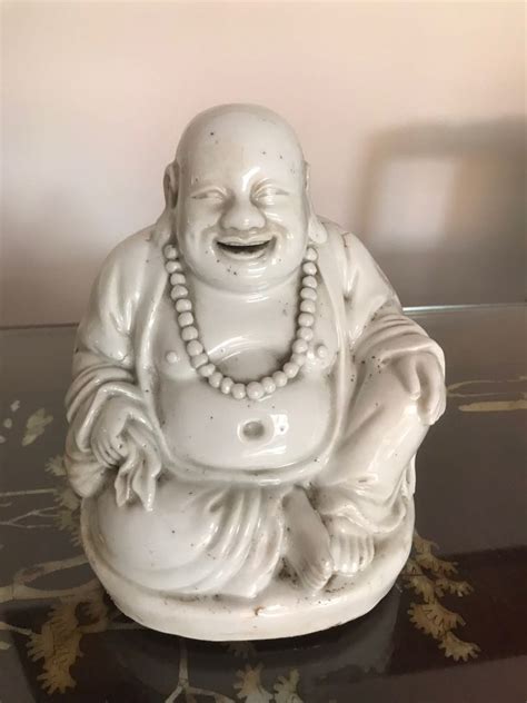 Antique Old Porcelain Laughing Buddha Hobbies Toys Memorabilia