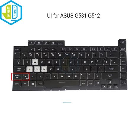 US UI Portuguese Backlit Keyboard For ASUS ROG Strix G531 G531G G531GT