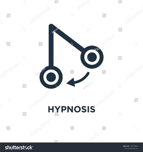 Hypnosis Icon Black Filled Vector Illustration Vector De Stock Libre