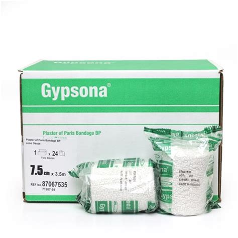 Gypsona Plaster Bandages 7 5cm X 3 5cm SSS Australia SSS Australia