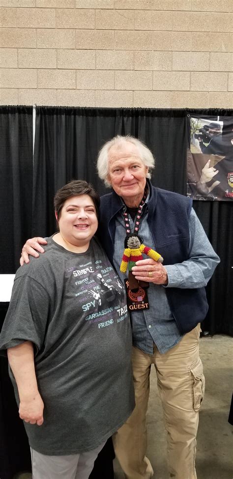 Me and Andrew Robinson holding mini Garak at the Texas Frightmare ...