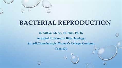 Bacterial Reproduction Ppt