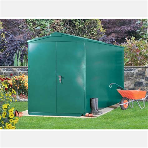 Centurion Plus 2 Secure Police Approved Apex Metal Shed 5x14 By Asgard