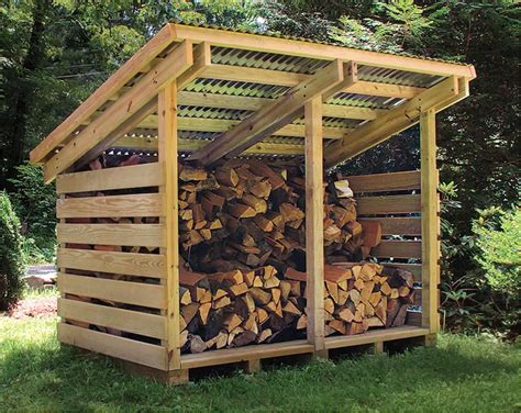 Diy Plans To Build Firewood Shed Cord Sizes Etsy Plan Abri Bois