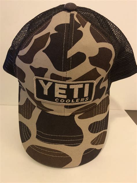 Yeti Coolers Camo Camouflage Mesh Truckers Hat Gem