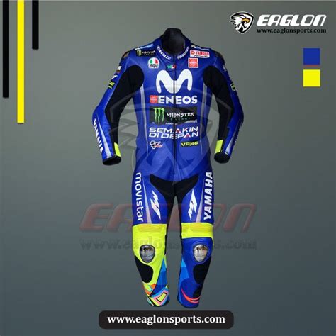 Valentino Rossi Yamaha Movistar Motogp Leather Suit Eaglon