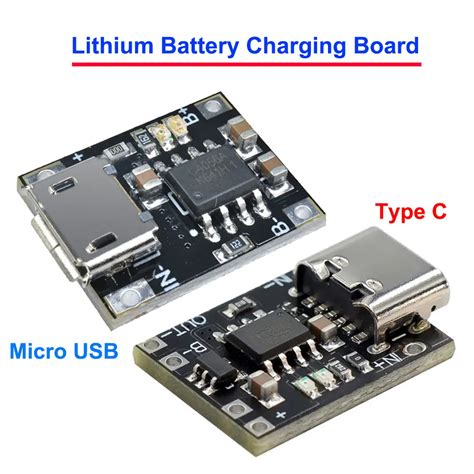 Mini Panel De Carga De Bater A De Litio M Dulo De Cargador Tipo C Micro