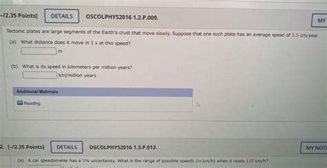 Solved Tectonic Plates Are Large Segments Of The Earth S Chegg