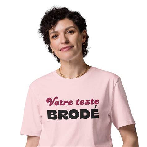 T Shirt Personnalis Broderie Large Cr Er Son T Shirt