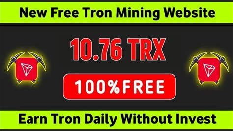 New Tron Mining Website 2023 New Free Cloud Mining Site 2023 Free