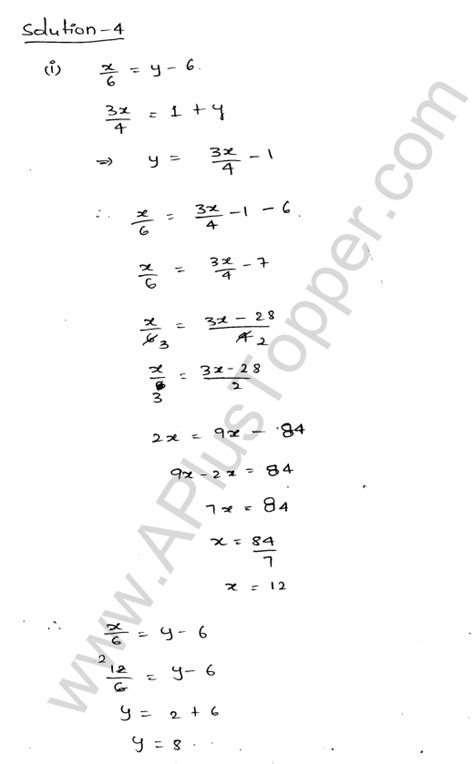 Simultaneous Linear Equations Class 9 ICSE ML Aggarwal CBSE Library