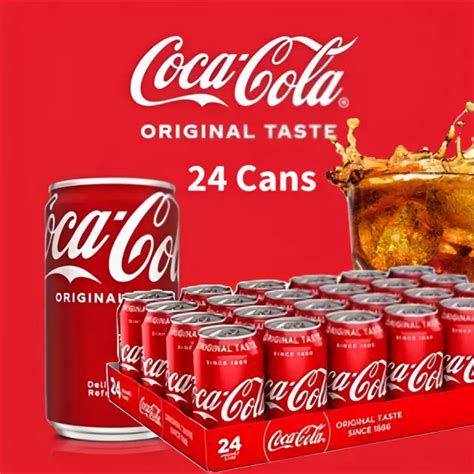 Coca Cola Original Taste Coke Ml Pack Of Cans Fizzy Soft Drink