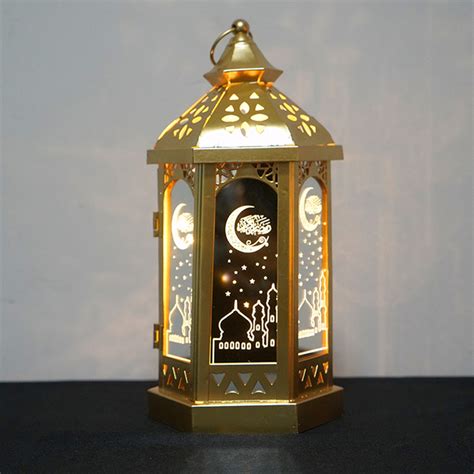 Eid Mubarak Ramadan Led Night Light Lantern Lamp Islam Hanging