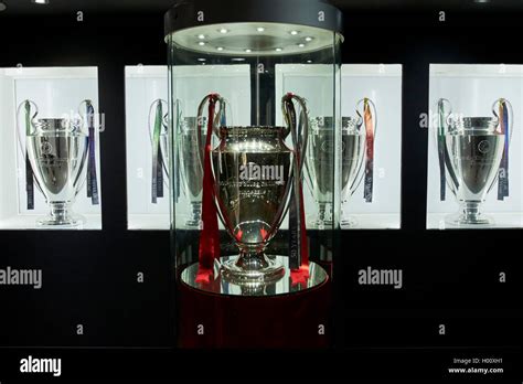 European Cup Champions League Trophy Room In Museum Liverpool Fc