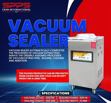 Stainless Steel Vacuum Seal Machine Capacity Variable Model Name