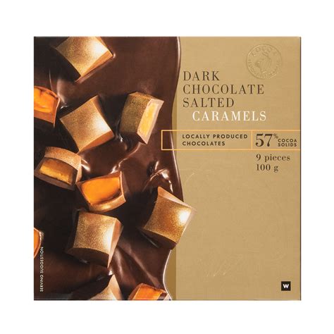 Dark Chocolate Salted Caramels 100 G Za