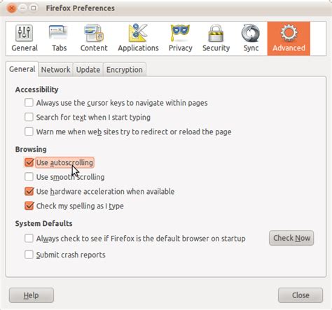 Firefox Middle Mouse Button Scroll - Ask Ubuntu